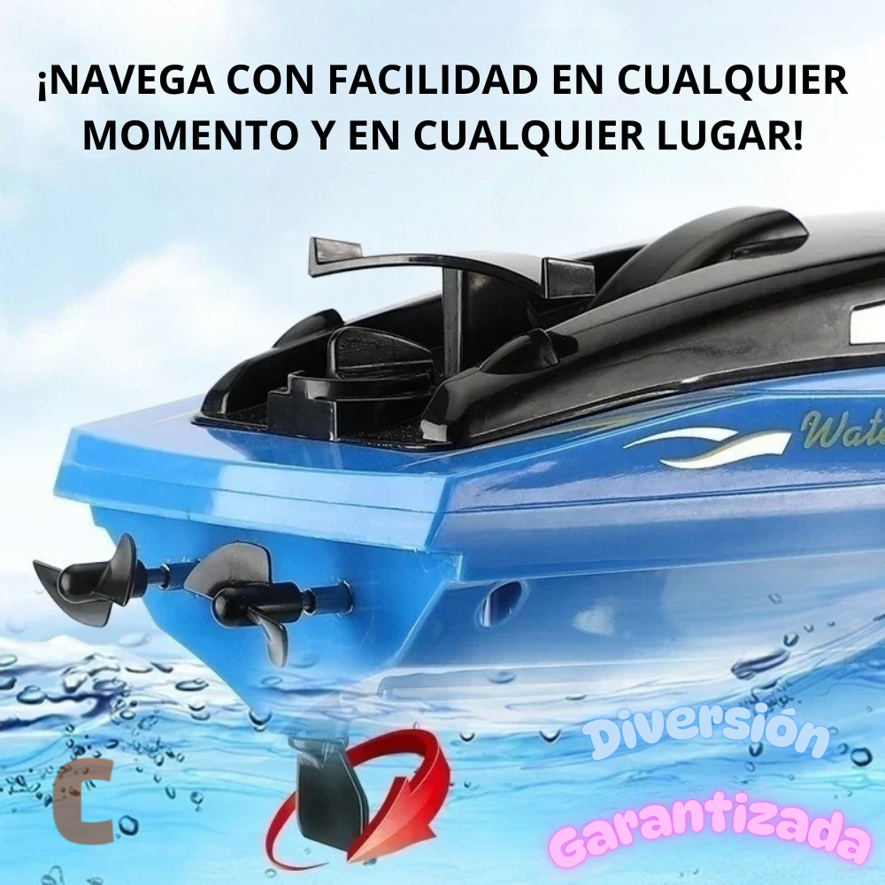 Bote Azul Turbo Radiocontrol