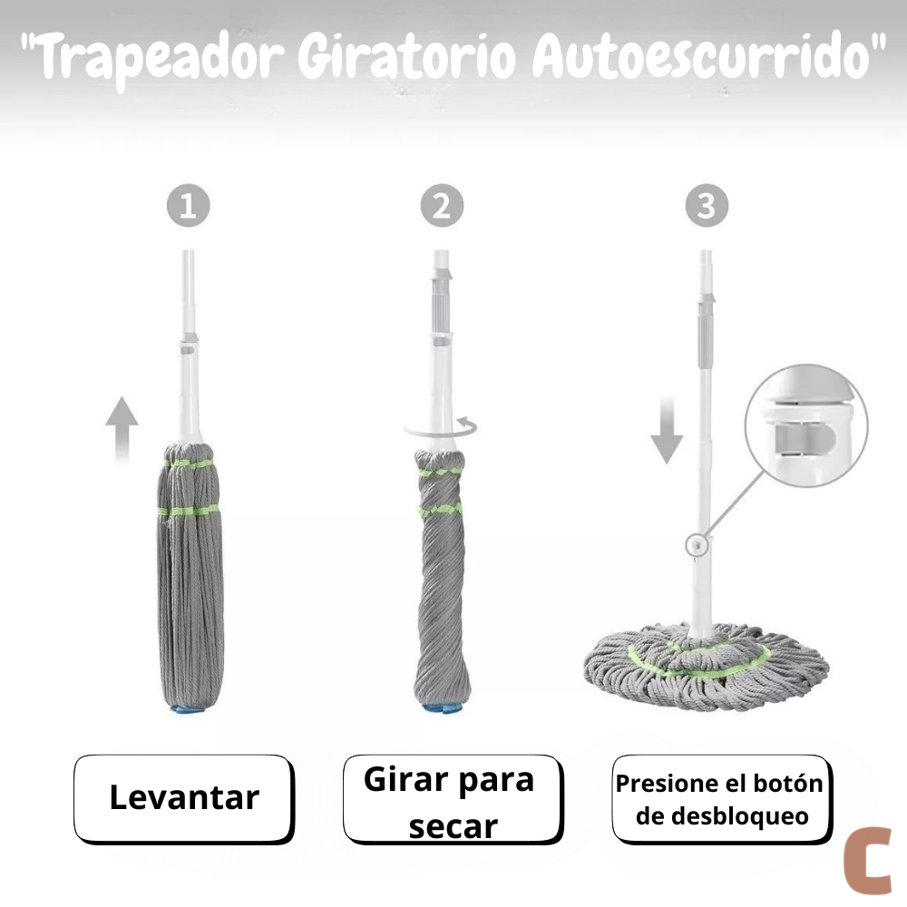 Trapero Microfibra Auto exprimible Mopa