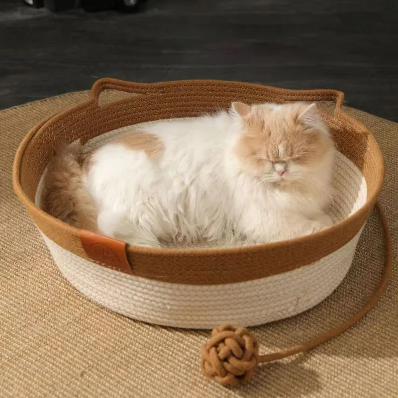 Cama Rascador Para Gatos De Algodón Tejida