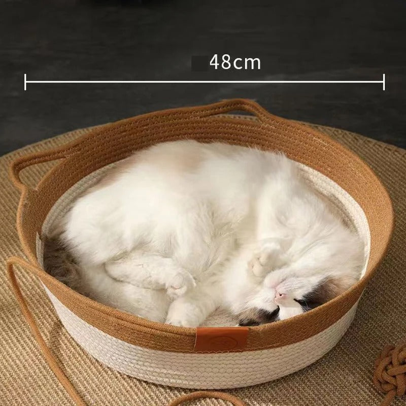 Cama Rascador Para Gatos De Algodón Tejida